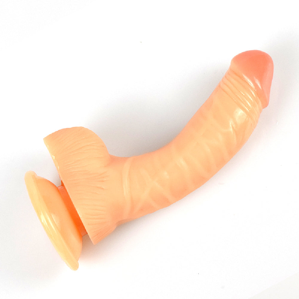 Ομοίωμα πέους με όρχεις & βεντούζα "Flexi Cock" 20cm